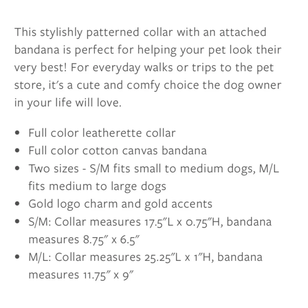 Lilly Pulitzer Barking up the Palm Tree Dog Collar with Bandana
